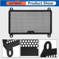 Motorcycle Radiator Grille Guard Cover Replacement For 400 Z400 Ex400 Er400 2018 2023 Black Aluminum Engine Protector