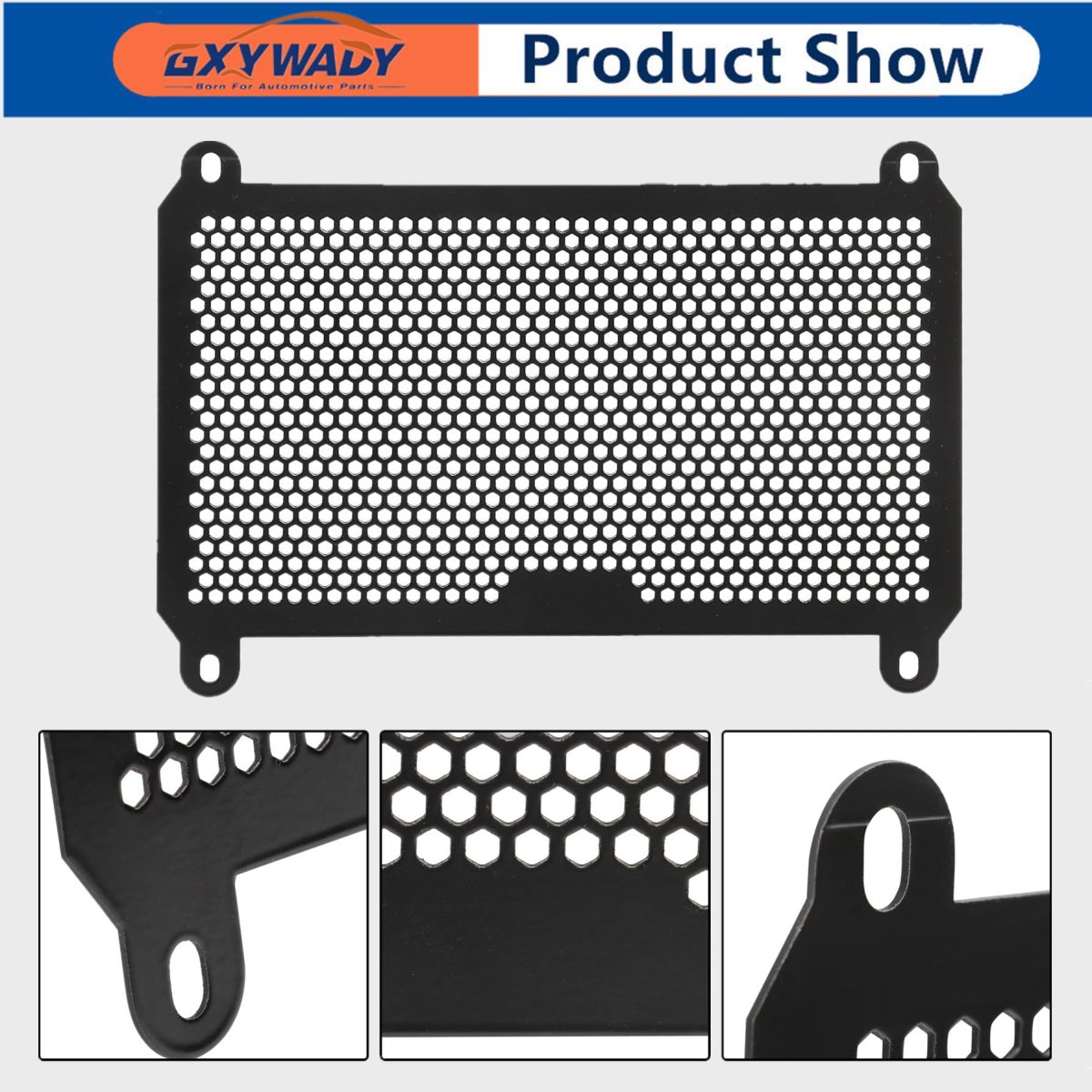 Motorcycle Radiator Grille Guard Cover Replacement For 400 Z400 Ex400 Er400 2018 2023 Black Aluminum Engine Protector