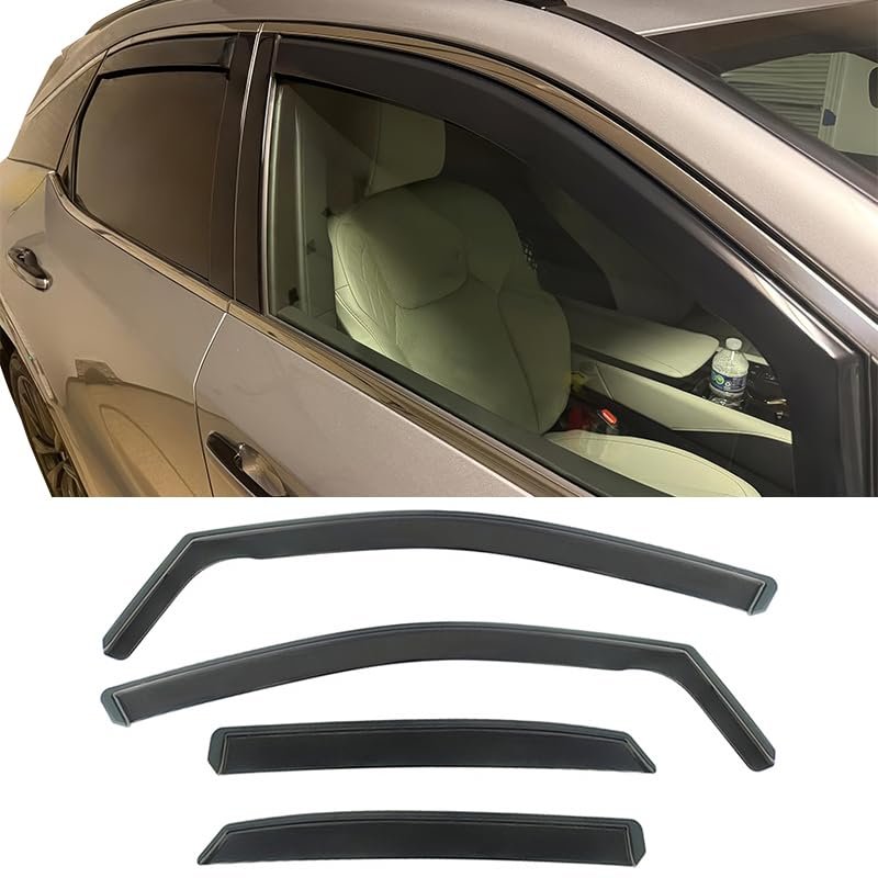 In Channel Window Visors For 2023 2026 Lexus Rx All Models Rx350 Rx350h Rx450h Rx500h Polycarbonate Rain Guards Side Wind