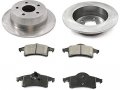 Rear Ceramic Disc Brake Pad And Rotor Kit Compatible With 1999-2004 Jeep Grand Cherokee 