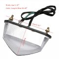 Yca Universal Motorcycle Red 10led Headlight Taillight Rear Stop Light Brake Lights Motorbike Mudguard Lamp