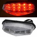 Yca Universal Motorcycle Red 10led Headlight Taillight Rear Stop Light Brake Lights Motorbike Mudguard Lamp