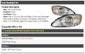 Front Headlight Assembly Set Of 2 For 2000-2007 Ford Taurus