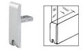 Satin Anodized End Cap For Mc610 H Bar Model D333a Sliding Door Extrusion Hardware 