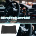 Uxcell Hand Sewn Steering Wheel Cover Stitch With Needle And Thread Universal Fit 15 4-16 Inch 39-40 5cm Dia For Car Truck Suv