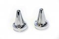 Semt-replacement Motorcycle Spike Bar Ends Stiletto End Caps Compatible With Iso Style Hand Grip B074mky4rz