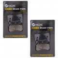 Niche Brake Pad Set For Honda Cbr600rr Cbr600f4 Cbr900rr Rvt1000r 06435-mee-016 Front Rear Organic