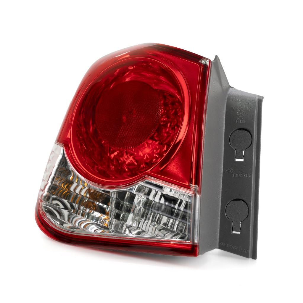 Tail Light Assembly Driver Side Outer For Chevy Cruze 2011 2012 2013 2014 Halogen Clear And Red Lens Replacement Gm2804107