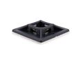 1 4 Inch Black Square Adhesive Tie Mount 100 Pack 