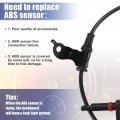 Uxcell Rear Left Abs Sensor Wheel Speed No 57475-sea-013 For Honda Accord 2003-2007 Acura Tsx 2004-2008