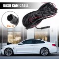 1pcs 5 Pin 15m 49 21ft Dash Cam Rearview Backup Camera Reverse Extension Cord Car Recorder Cable Male To Female Video Wire