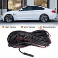 X Autohaux 1pcs 5 Pin 15m 49 21ft Dash Cam Rearview Backup Camera Reverse Extension Cord Car Recorder Cable Male To Female