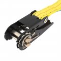 Aexit Cargo Luggage Fall Protection Lash Nylon Belt Metal Tie Down Straps Yellow Restraint Ropes Lanyards 6m Long