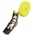 Aexit Cargo Luggage Fall Protection Lash Nylon Belt Metal Tie Down Straps Yellow Restraint Ropes Lanyards 6m Long