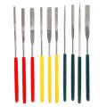 10pc Professional Quality Tapered Diamond Hobby File Set Assorted Grits 