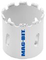 Magbit 625 3616 Mag625 2-1 4-inch Carbide Grit Hole Saw With 1-9 16-inch Depth White 