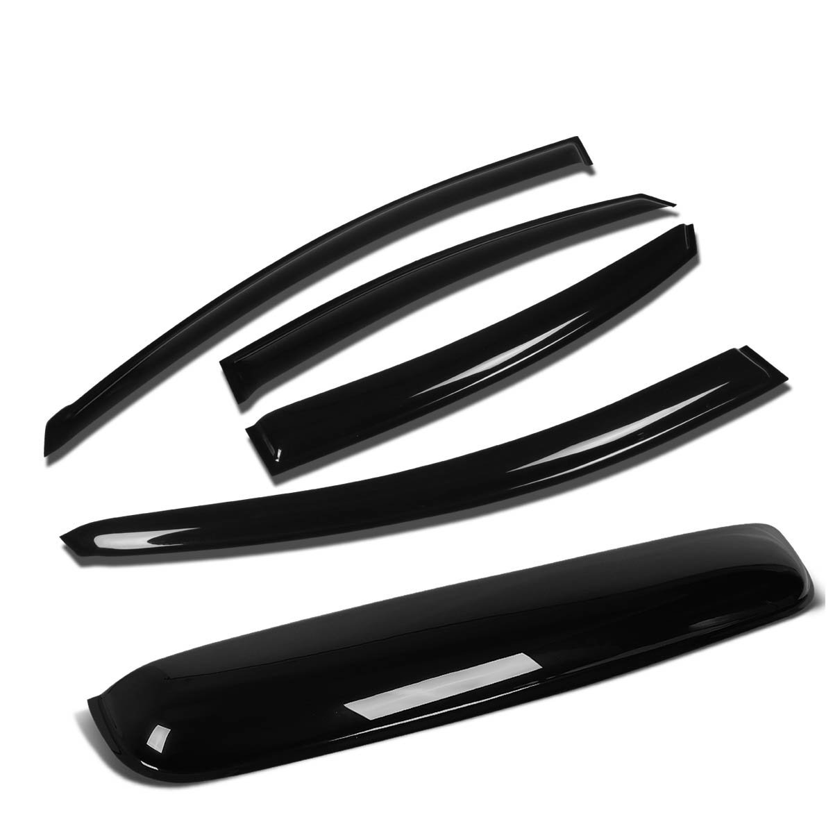 Auto Dynasty For Sonata 4pcs Window Deflector Rain Guard 38 Inches Sun Roof Visor Dark Smoke