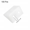 Uxcell Shelf Cabinet Door 90 Degree Plastic Corner Braces 4 Holes Angle Bracket 100 Pcs