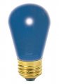 Satco 11s14 B Incandescent Indicator Sign 11w E26 S14 Ceramic Blue Bulb 