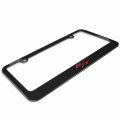 Ipick Image Made For Dodge R T Logo In 3d Dark Gray Letters On Black Metal License Plate Frame