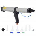 Pneumatic Caulking Gun Air Aluminum Alloy Applicator Industrial Tools For Ships Containers 600ml