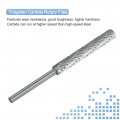Uxcell Tungsten Carbide Rotary Files 1 8 3mm Shank 5 X1-3 5mmx35mm Cutting Double Cut Cylinder Grinding Cutter Tools For Wood