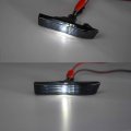 2pcs White Led Side Marker Lights For 1996-1999 Bmw 3 Series 6 M3 Lci 3 E36 318i 318is 318ti Smoked Lens Fender Turn Signal