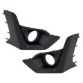 Fog Light Trims For 2021 2023 Subaru Crosstrek Front Driver And Passenger Side Pair Textured Black Replaces Su1038135 Su1039135 