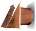 3 Inch Copper Exterior Side Wall Cap With Damper Only 