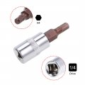 Uxcell 2pcs 1 4 Drive X H4 4mm Hex Bit Socket S2 Steel Bits Cr-v Sockets 38mm Length Use With Ratchet Wrench Slide Bar