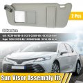 X Autohaux 2pcs Sun Visor Assembly Kit W Mirror For Toyota Camry And Hybrid 2007-2011 Left Right Side O Sunroof Light