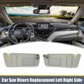 X Autohaux 2pcs Sun Visor Assembly Kit W Mirror For Toyota Camry And Hybrid 2007-2011 Left Right Side O Sunroof Light