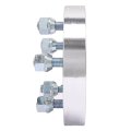 5x4 To 5x100 Wheel Adapters 1 In Thickness 78 1mm Bore 12x1 5 Studs For Lexus Ct200h Acura Honda Buick Cadillac Silver 2pcs 