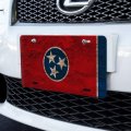 Graphics More Rustic Distressed Tennessee State Flag Novelty Metal Vanity Tag License Plate