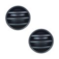 Fog Light Covers For Dodge Charger 2006 2007 2008 2009 2010 Front Driver And Passenger Side Pair Textured Black With Chrome 