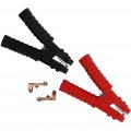 Ocpty Jumper Cable Clamps Replacement Heavy Duty Insulated Alligator Clips Battery Charging Connector Kit For Car Auto Vehicle