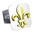 Fleur-de-lis Gold Trailer Hitch Plug 