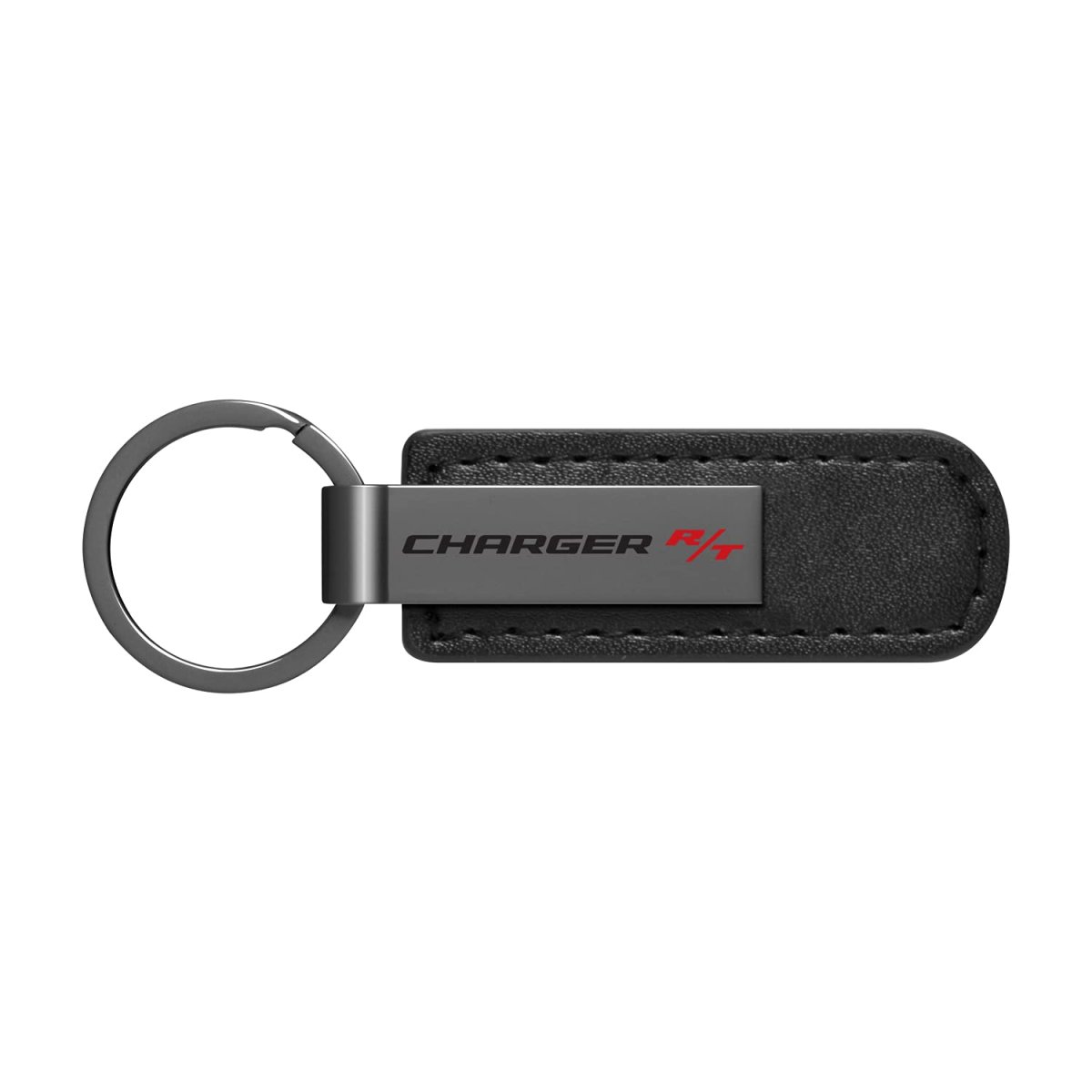 Dodge Charger R T Black Pu Leather Strap Metal Bar Keychain Official Licensed 3 75 In X 1 Modern Style Accessory