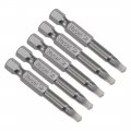 Uxcell 5 Pcs Sq3 Magnetic Square Head Screwdriver Bits 1 4 Inch Hex Shank 2-inch Length S2 Power Tools Drive