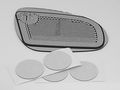 09-12 Elantra Wagon Heated Driver Side Mirror Glass With Adhesive Usa 
