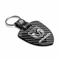 Ipick Image Made For Ram 2500 Real Black Carbon Fiber Large Shield-style Key Chain