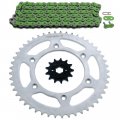 Fits Honda Crf230f 230 F Green Chain And Sprocket 13 49 110l