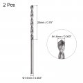 Uxcell Solid Carbide Drill Bits 1 6mm C2 K20 Tungsten Jobber Straight Shank Drilling Tool For Stainless Steel Aluminum Iron