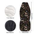Uniceu Mushroom Car Seat Covers Fronts Only 2 Pcs Forest Leaf Print Auto Interior Seat Anti-scratch Protector Universal Fit