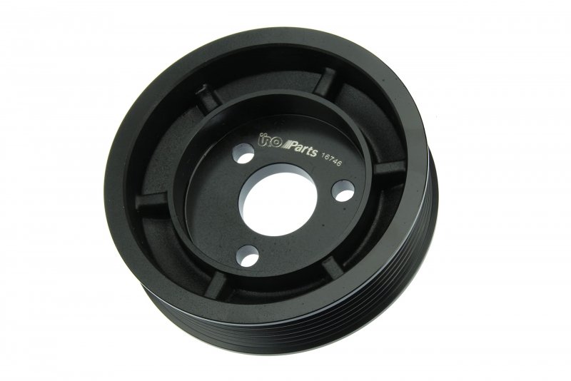 Power Steering Pump Pulley 32427553955prm High Strength Aluminum Black Machined Finish Vehicle Specific Fit