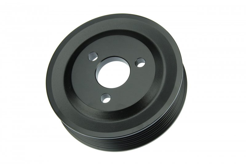 Power Steering Pump Pulley 32427553955prm High Strength Aluminum Black Machined Finish Vehicle Specific Fit