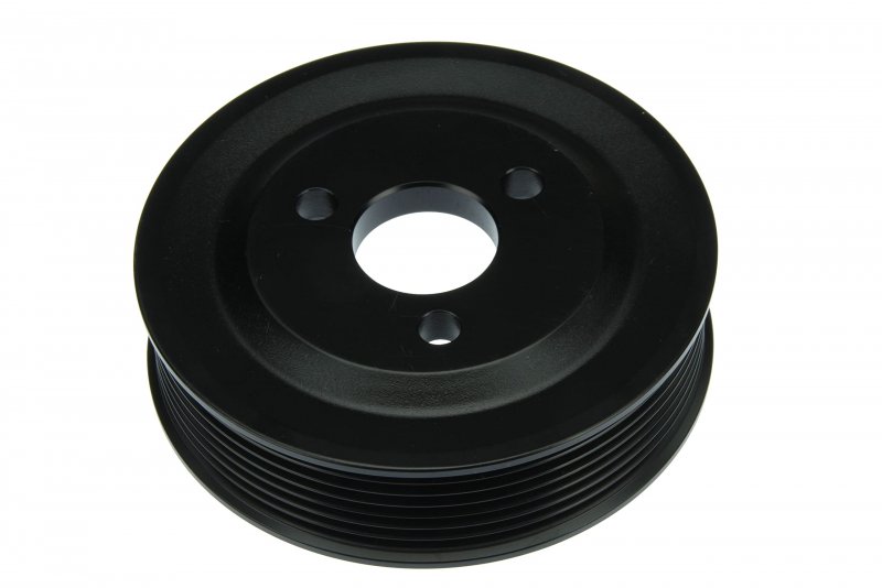 Power Steering Pump Pulley 32427553955prm High Strength Aluminum Black Machined Finish Vehicle Specific Fit