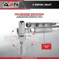 Abn Grease Gun Nozzle Kit With 10 And 18 Inch Flexible Hoses Compressed Air Coupler 7500 Psi Control Handle 360 Degree Z Swivel