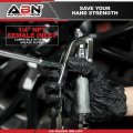 Abn Grease Gun Nozzle Kit With 10 And 18 Inch Flexible Hoses Compressed Air Coupler 7500 Psi Control Handle 360 Degree Z Swivel