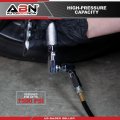 Compressed Air Grease Gun Nozzle Kit With 10in And 18in Flexible Hoses 7500 Psi Control Handle 360 Degrees Z Swivel Inlet
